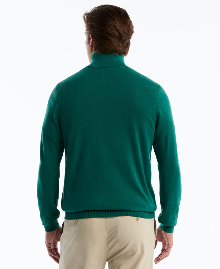 1/4 Zip Cotton Jersey Sweater (Storm) 