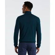 1/4 Zip Cotton Jersey Sweater (Reflecting Pond) 