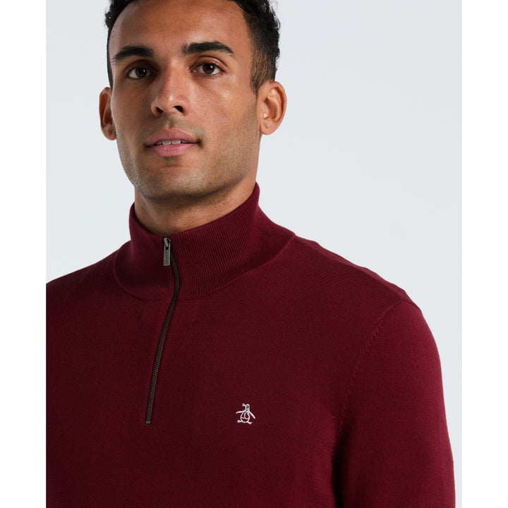 Quarter Zip Jersey Sweater | Original Penguin US
