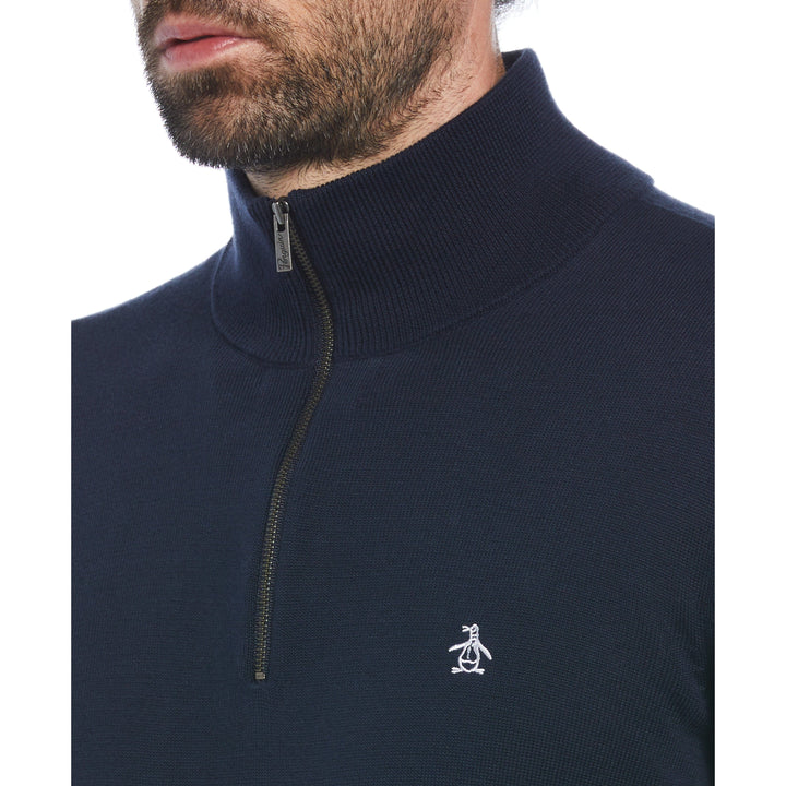 Quarter Zip Jersey Sweater | Original Penguin US