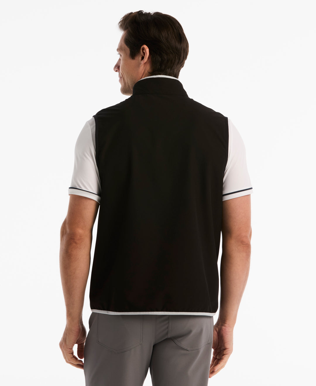 Quarter Zip Lightweight Wind Vest-Outerwear-Original Penguin