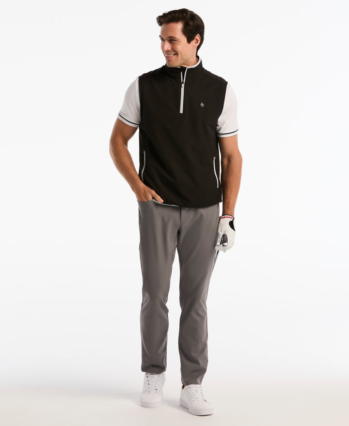 Quarter Zip Lightweight Wind Vest-Outerwear-Original Penguin