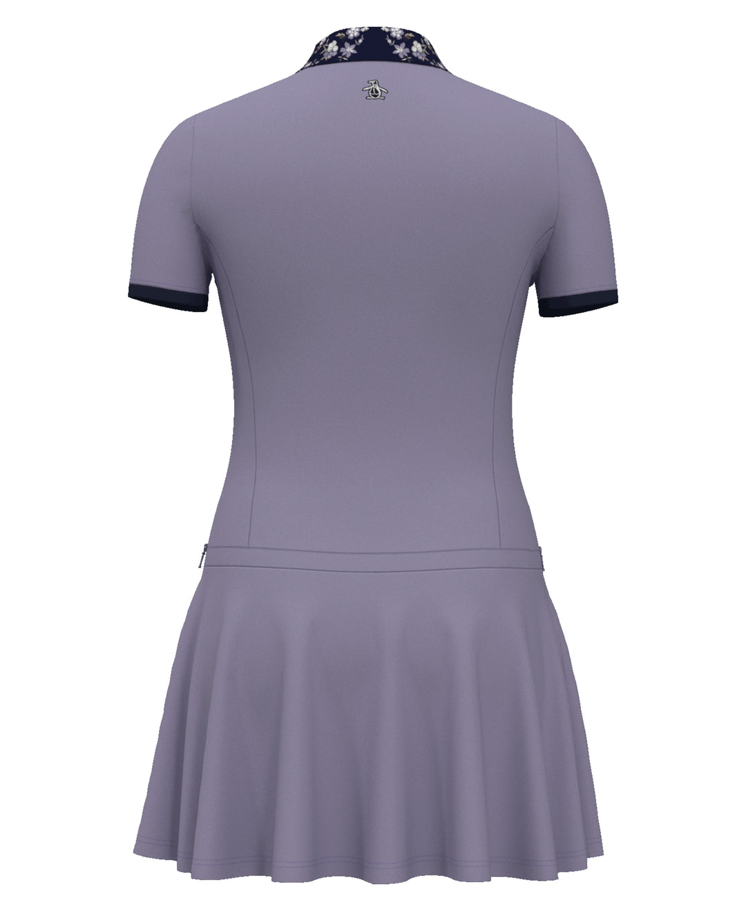 Quarter Zip Printed Collar Golf Dress (Heirloom Lilac) 
