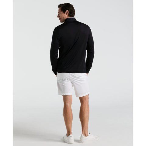 Lightweight 1/4" Zip Corded Pullover Golf Base Layer (Caviar) 