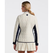 Quilted Tipped Collar Puffer (Silver Birch) 