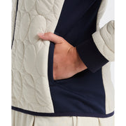 Quilted Tipped Collar Puffer (Silver Birch) 