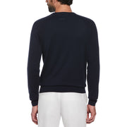 Raglan Crew Neck Sweater (Dark Sapphire) 