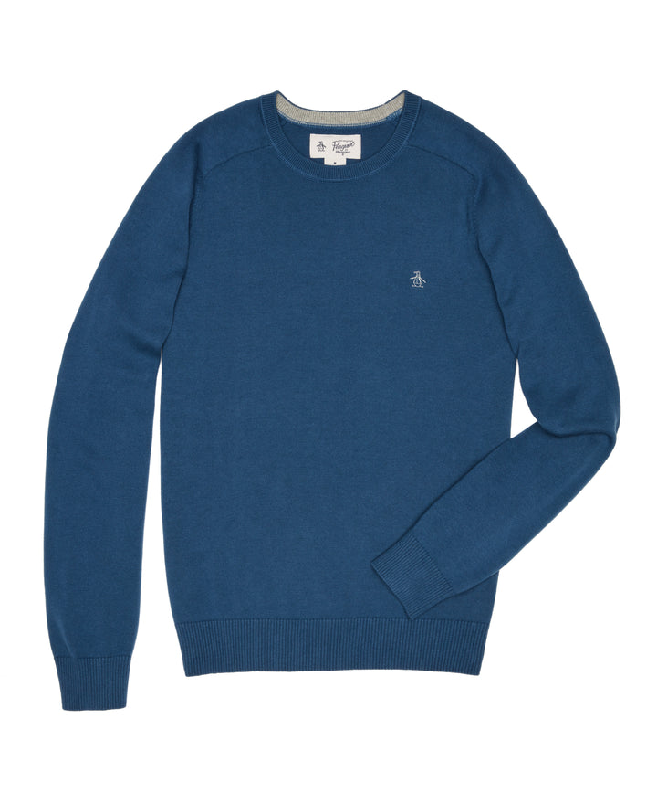 Raglan Crew Neck Sweater (Dark Denim) 