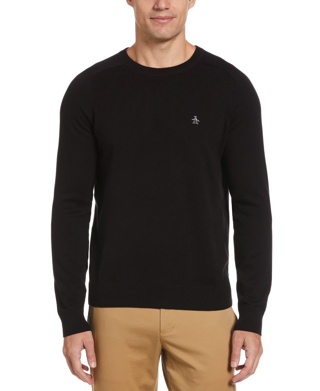 Raglan Crew Neck Sweater (True Black) 