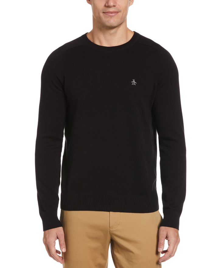 Raglan Crew Neck Sweater (True Black) 