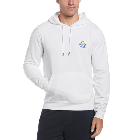 Rainbow Print Hoodie (Bright White) 