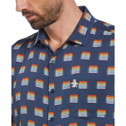 Pride Rainbow Stripe Shirt (Sargasso Sea) 