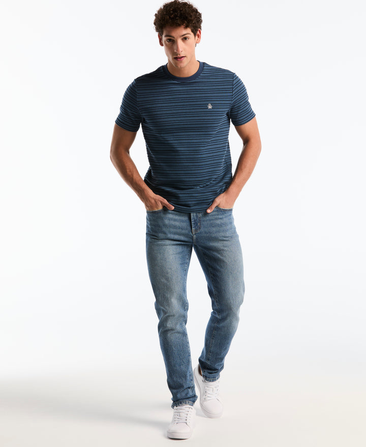 Raised Ottoman Stripe Tee (Sargasso Sea) 