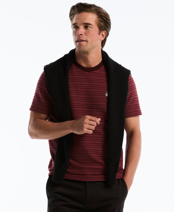 Raised Ottoman Stripe Tee (Port Royale) 