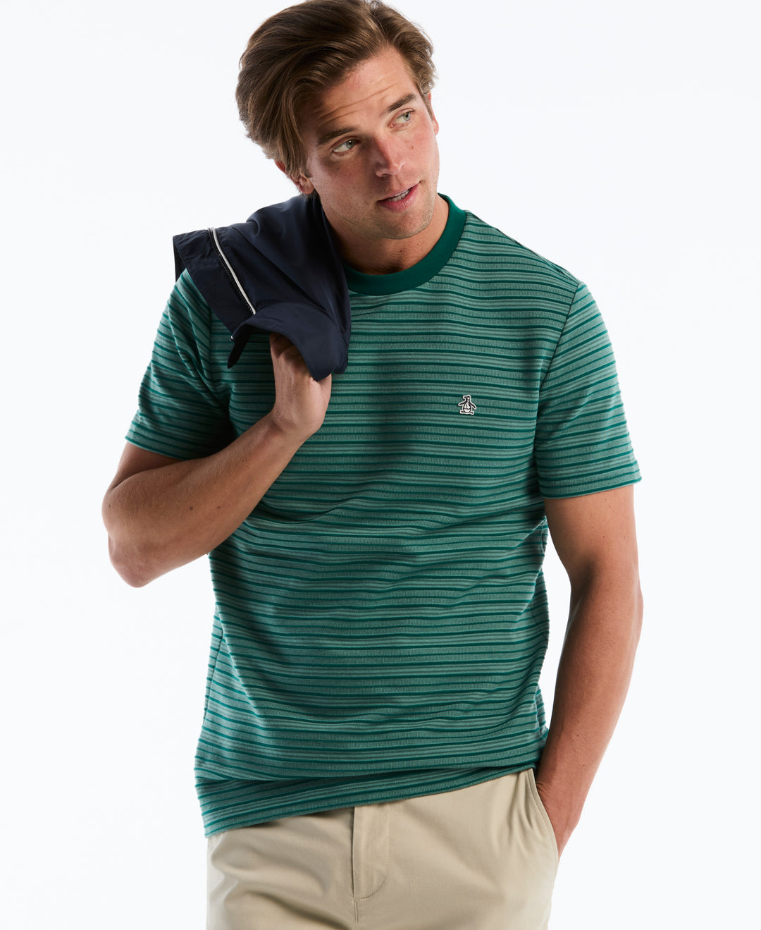 Raised Ottoman Stripe Tee (Storm) 