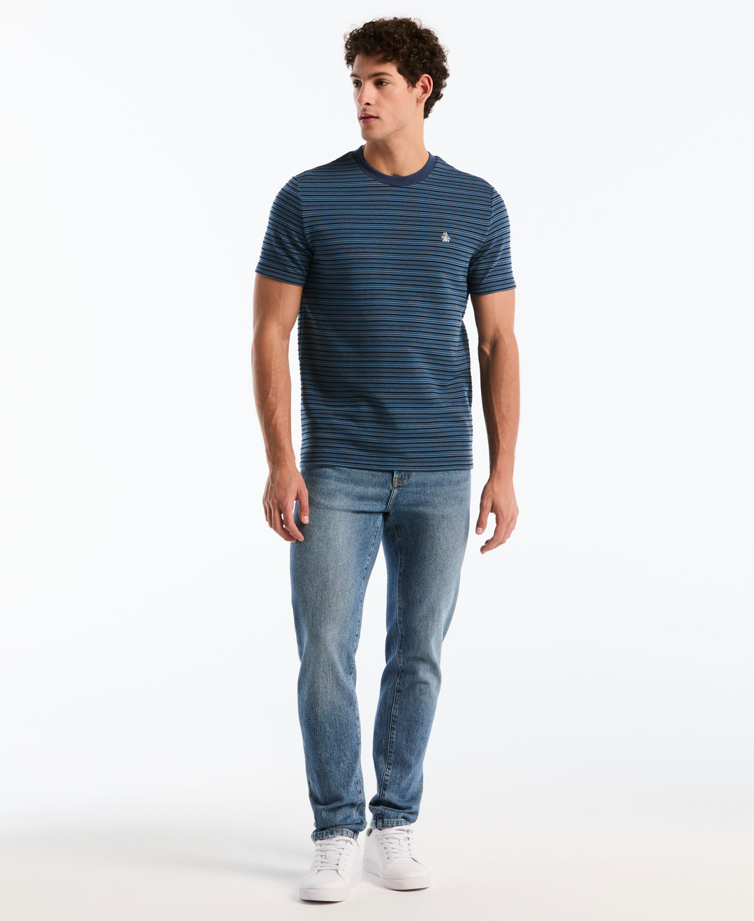 Raised Ottoman Stripe Tee (Sargasso Sea) 