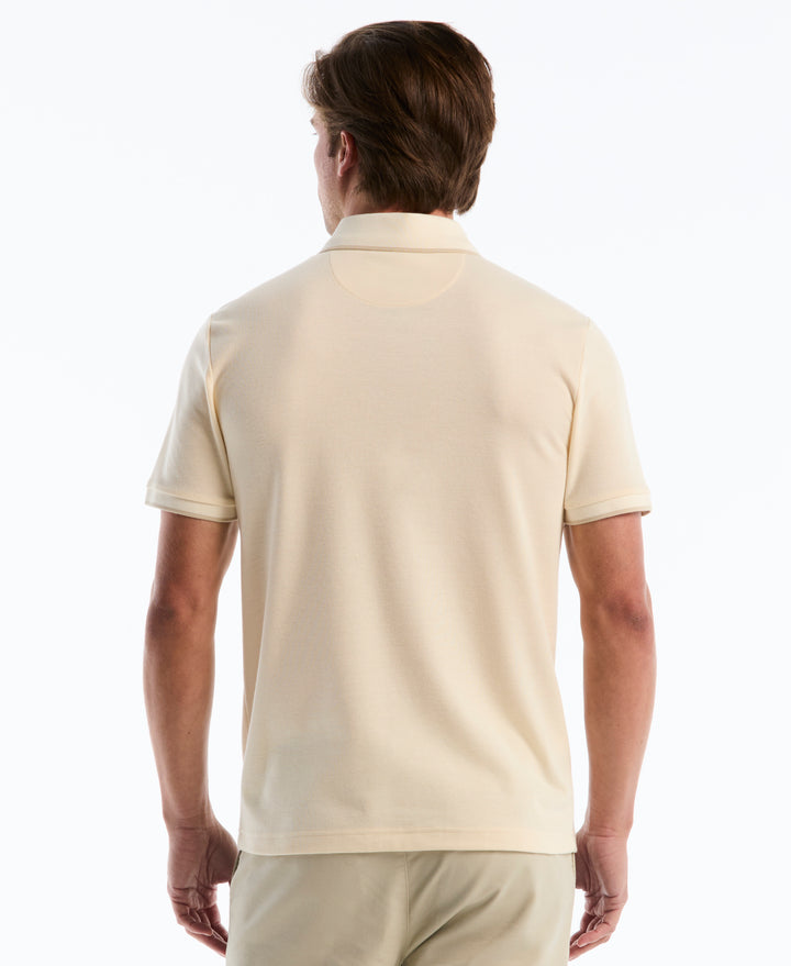 Raised Ottoman Vertical Stripe Polo (Birch) 