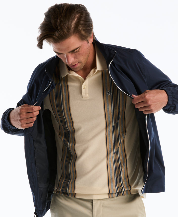 Raised Ottoman Vertical Stripe Polo (Birch) 