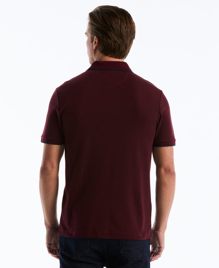 Raised Ottoman Vertical Stripe Polo (Port Royale) 
