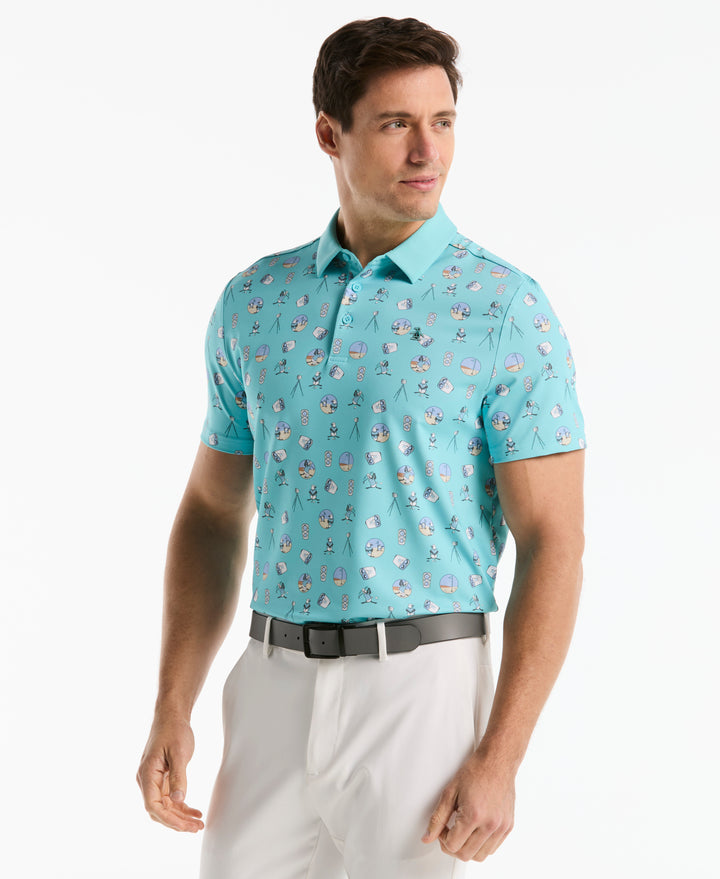 Range Finder Golf Polo (Blue Radience) 