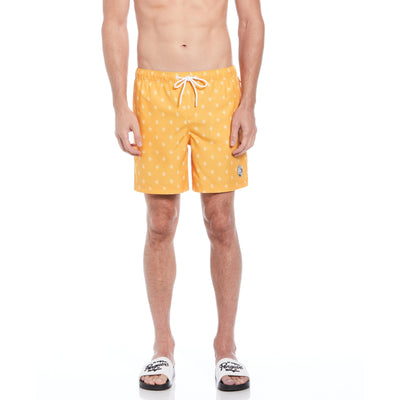 Repete Print Swim Shorts (Butterscotch) 