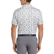 Retro Arcade Print Polo (Bright White) 