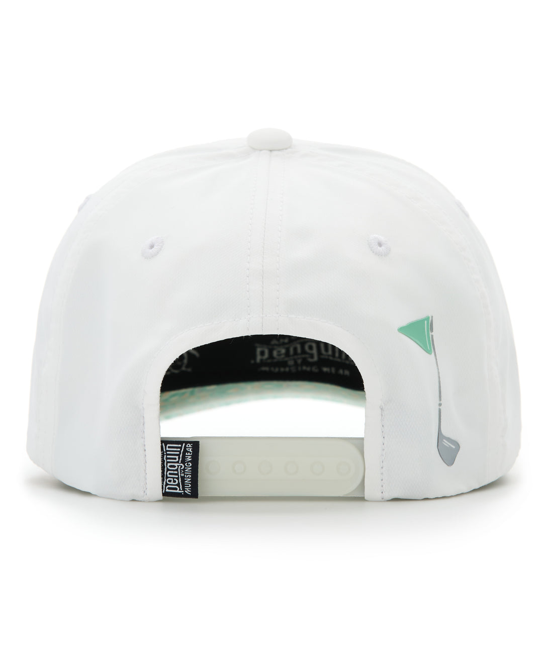 Polyester Retro Floral Pete Performance Cap (Bright White) 