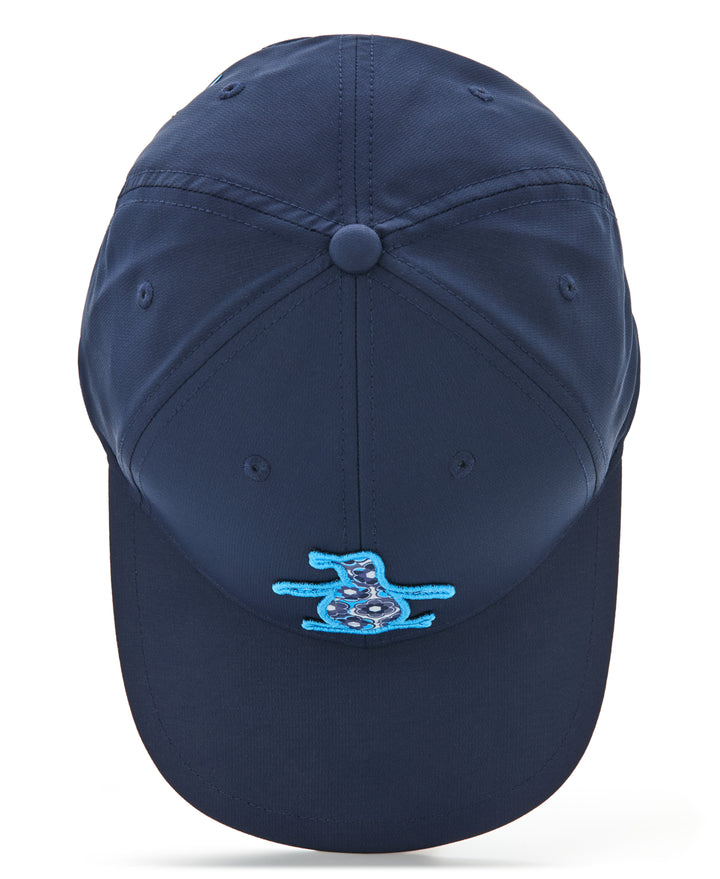 Polyester Retro Floral Pete Performance Cap (Black Iris) 