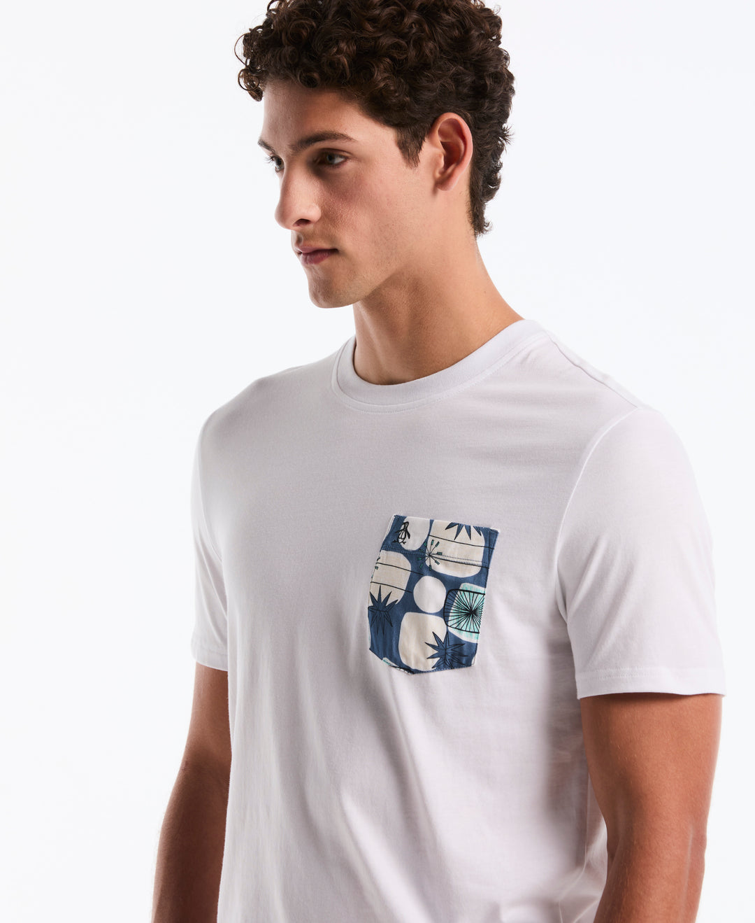 Retro Geo Pocket Jersey Tee (Bright White) 