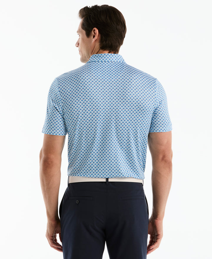 Retro Geometric Print Golf Polo-Golf Polos-Original Penguin