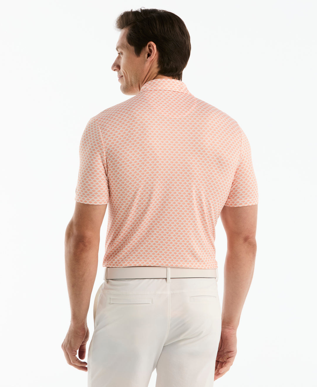 Retro Geometric Print Golf Polo-Golf Polos-Original Penguin