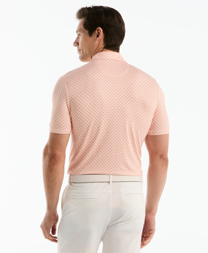 Retro Geometric Print Golf Polo-Golf Polos-Original Penguin