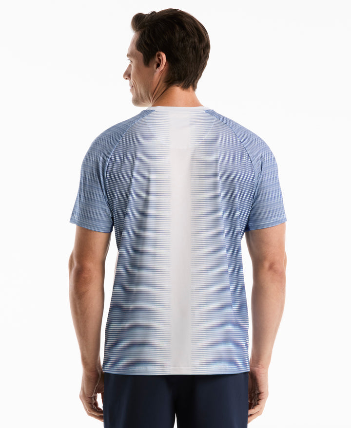 Tennis Retro Tech Block Crew Shirt (Bright White) 