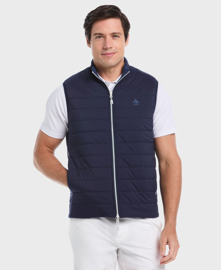 Reversible Insulated Golf Vest (Black Iris) 