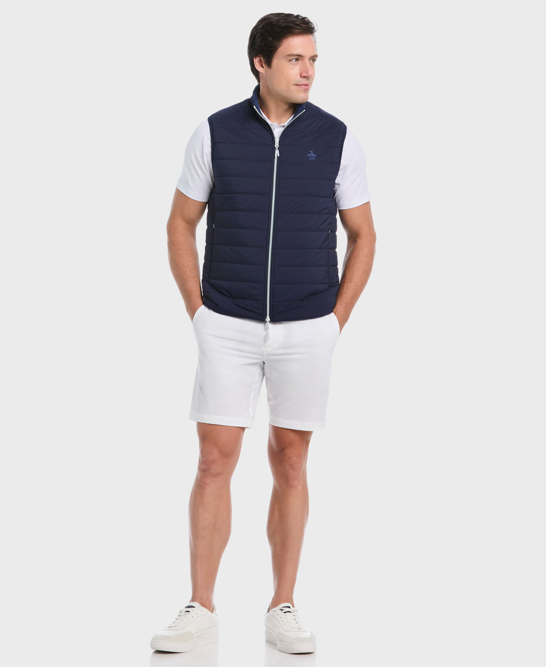 Reversible Insulated Golf Vest (Black Iris) 
