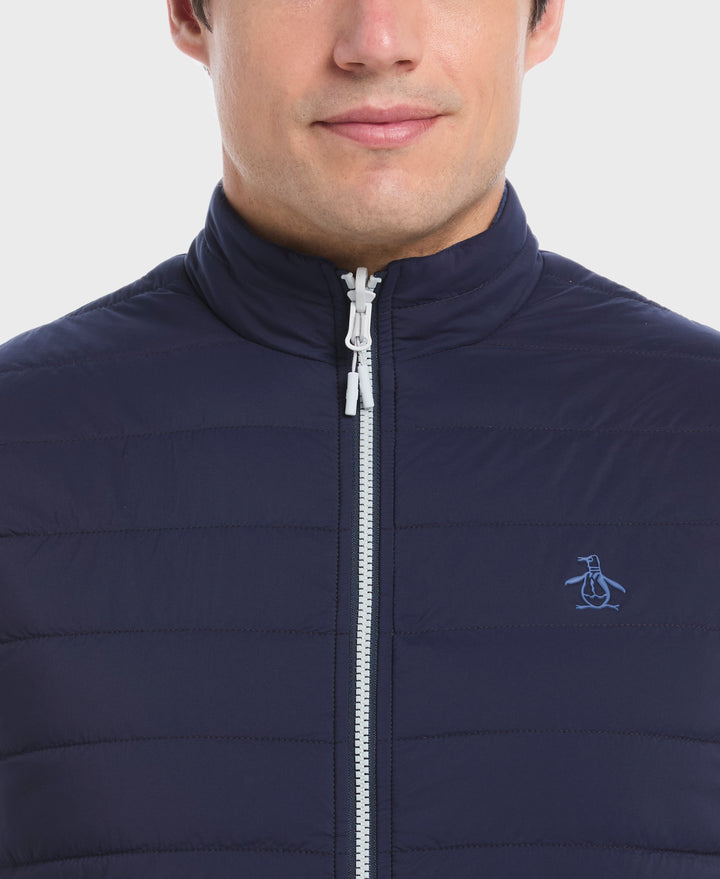 Reversible Insulated Golf Vest (Black Iris) 