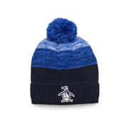 Golf Rib Cuff Pom Beanie  (Black Iris) 