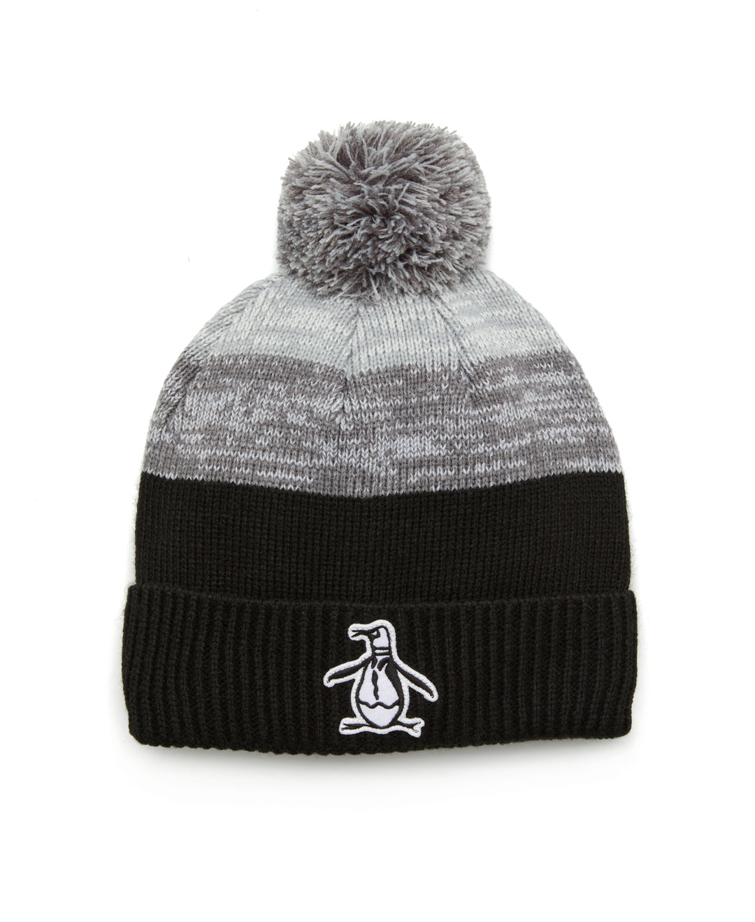 Rib Cuff Pom Golf Beanie (Caviar) 