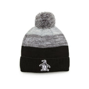 Rib Cuff Pom Golf Beanie (Caviar) 