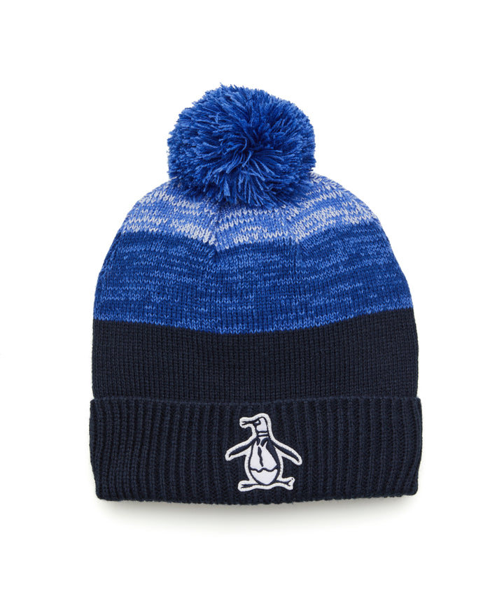 Golf Rib Cuff Pom Beanie (Black Iris) 