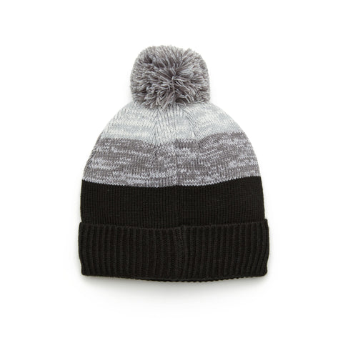 Rib Cuff Pom Golf Beanie (Caviar) 