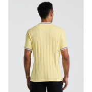Cotton Ribbed Collar Tee (Popcorn) 