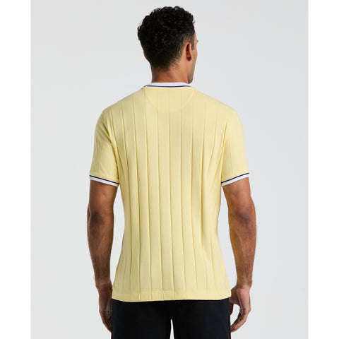 Cotton Ribbed Collar Tee (Popcorn) 