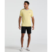 Cotton Ribbed Collar Tee (Popcorn) 