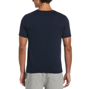 Ringer T-Shirt With Graphic Logo (Navy) 