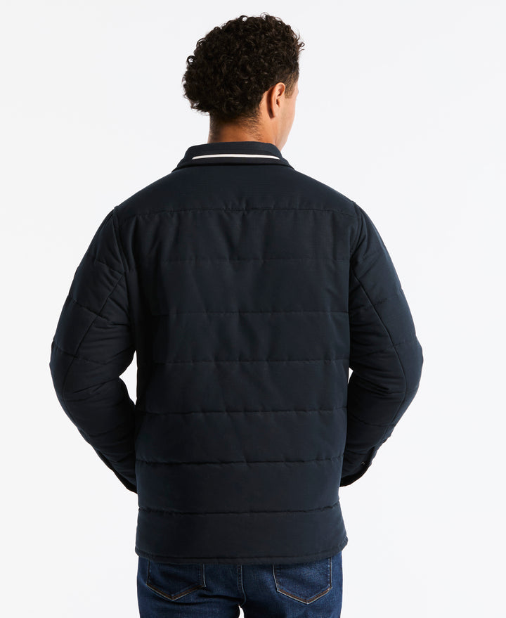 Ripstop Polyfill Quilted Shirt Jacket (Dark Sapphire) 