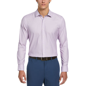 Royal Texture Print Dress Shirt  (Lilac) 