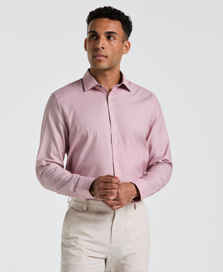 Royal Texture Print Dress Shirt (Nantucket) 