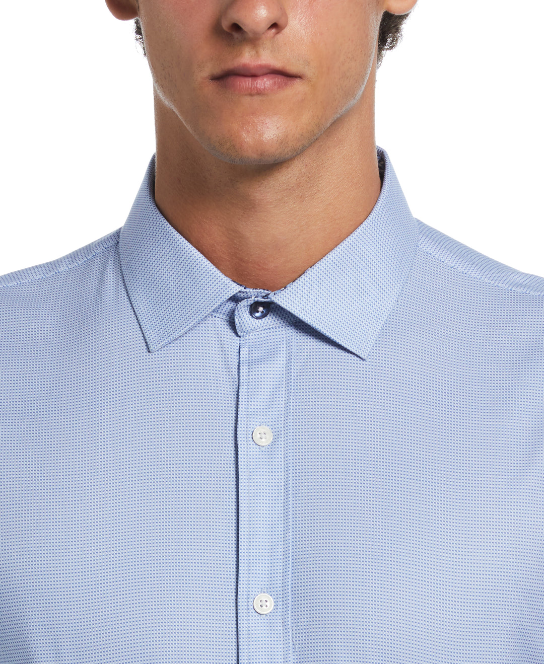 Royal Texture Print Dress Shirt  (Lt Blue) 