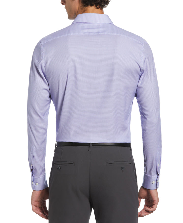 Royal Texture Print Dress Shirt  (Purple) 